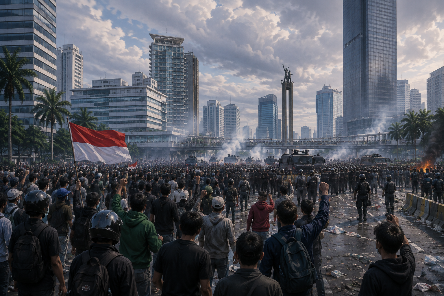 Perkembangan Demo Jakarta Hari Ini