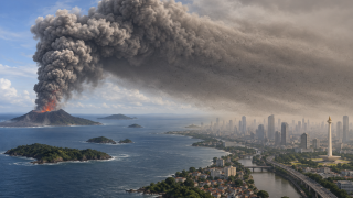 Abu Anak Krakatau Sampai Jakarta