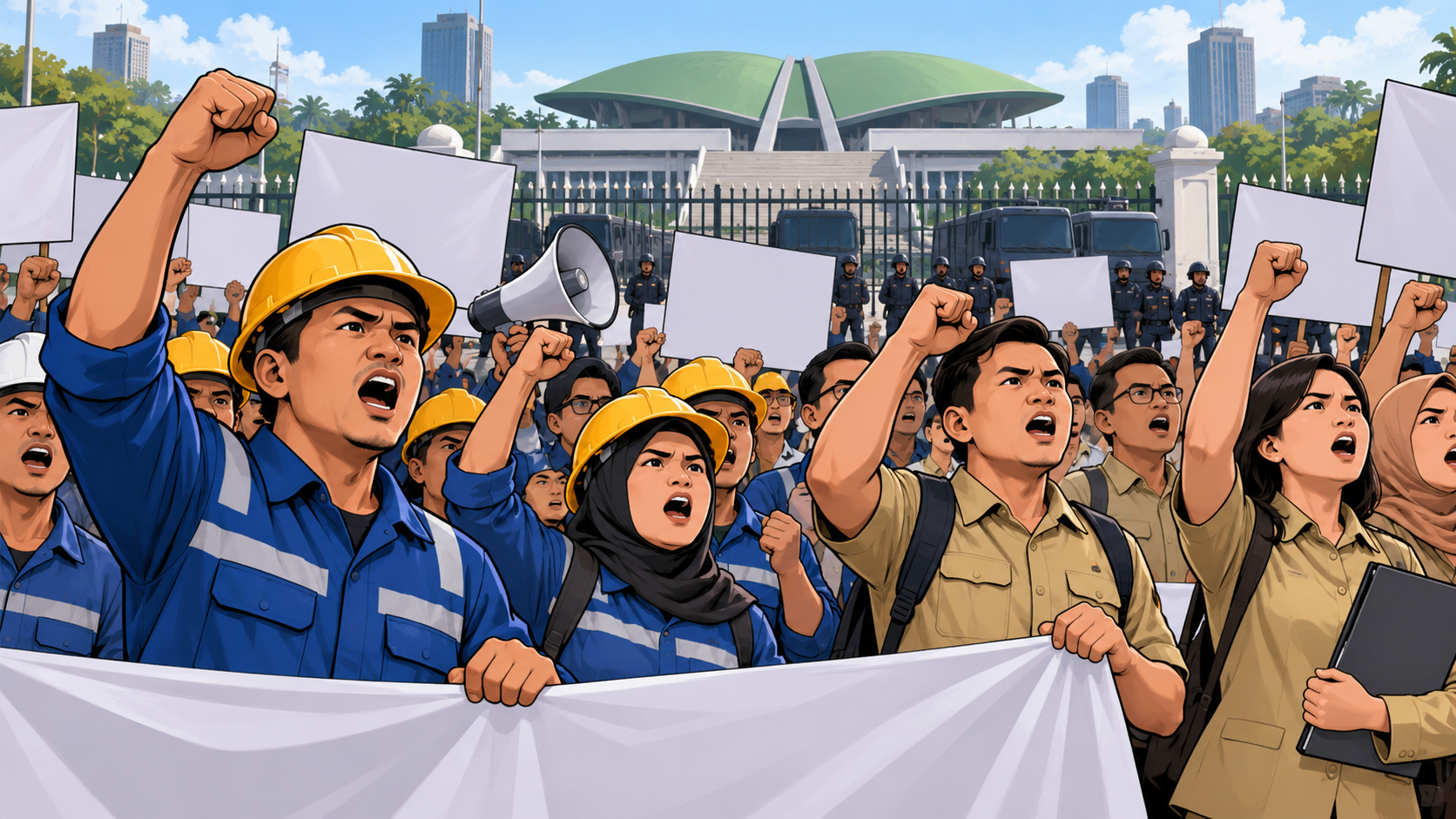 Tuntutan Buruh Dan Tenaga Honorer